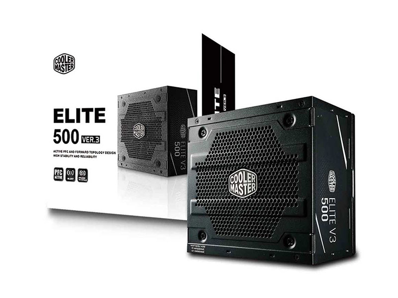 منبع تغذیه کامپیوتر کولرمستر: 500وات مدل Cooler master- Elite V3 500W thumb 22