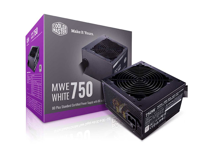 منبع تغذیه کامپیوتر کولر مستر مدل: Cooler master- MWE 750W White thumb 48